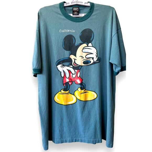 Sherry's Best Other - Vintage Mickey Mouse T Shirt Single Stitch Ringer Tee USA Disney